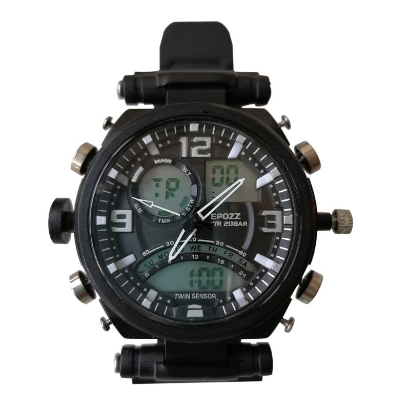 

Men Military Watch 50m Waterproof Wristwatch LED Quartz Clock Sport Male Relogios Masculino 2812 Wristwatches, Red