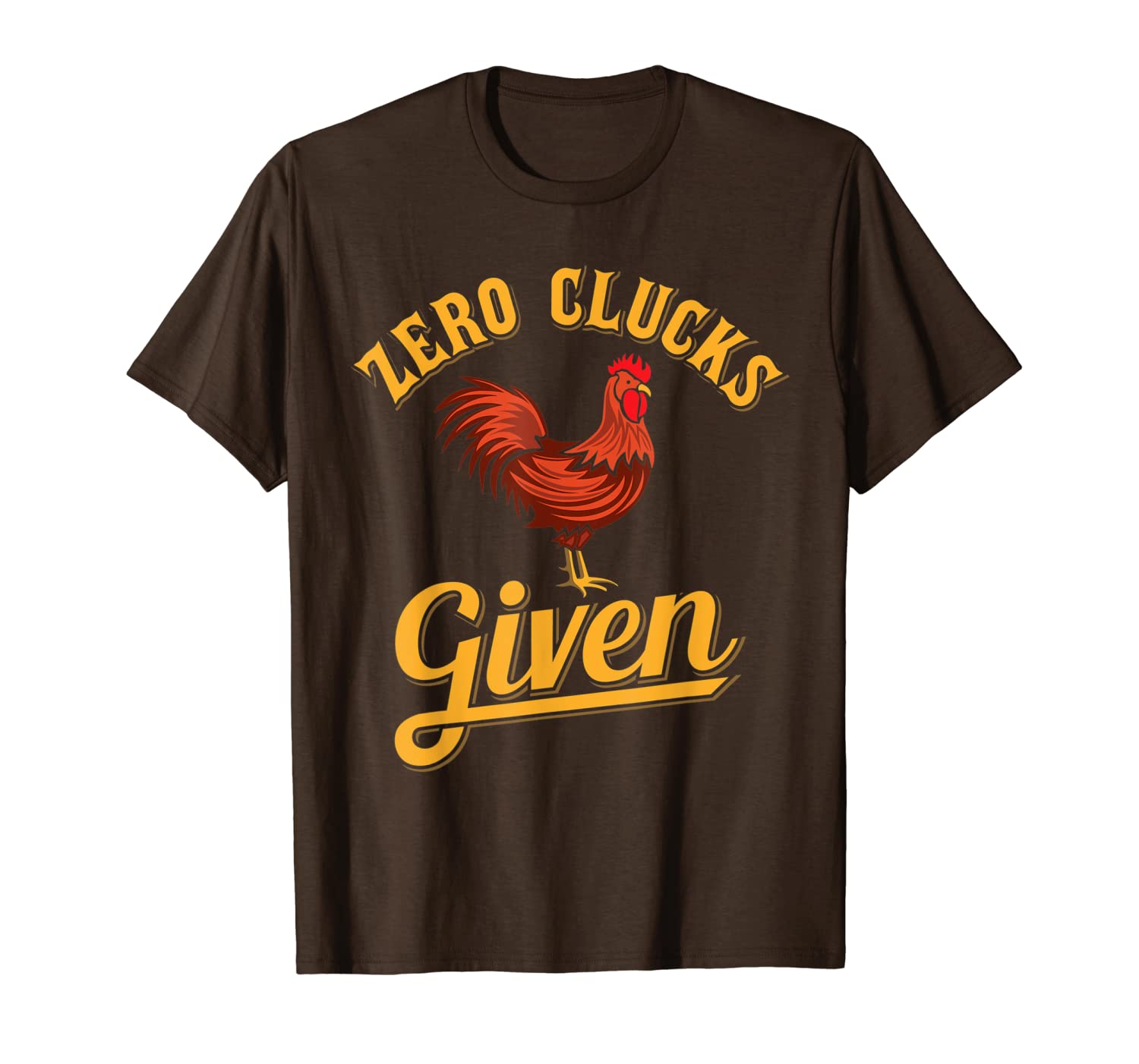 

zero clucks given - chicken farmer chicken lover t-shirt, White;black