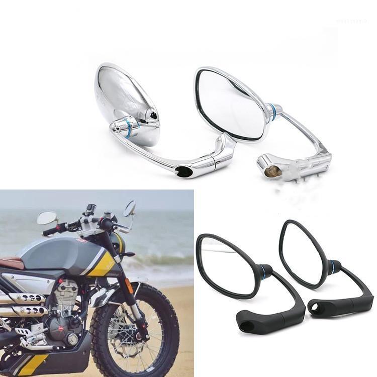 

Motorcycle Mirrors A Pair Universal Rear View Mirror For Motorbike Retrofit Modification Accessories ABS Metal Handlebar