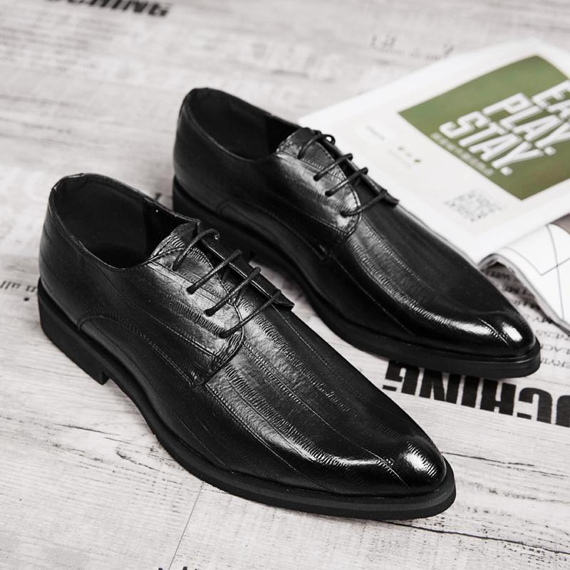 

Dress Shoes Man Mens Genuine For Sole Cuero Lether High Loafers Size Shose Zapatillas Classic Casual Hombre Sport Leather, Black