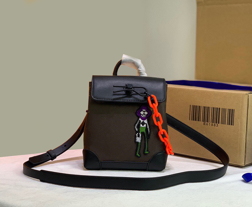 

Fashion Designers Womens Handbags luxurys lady shoulder bag high quality leather messenger bags classic digram flowers crossbody Chains Plaid purses 50991, Old flowers (brown)