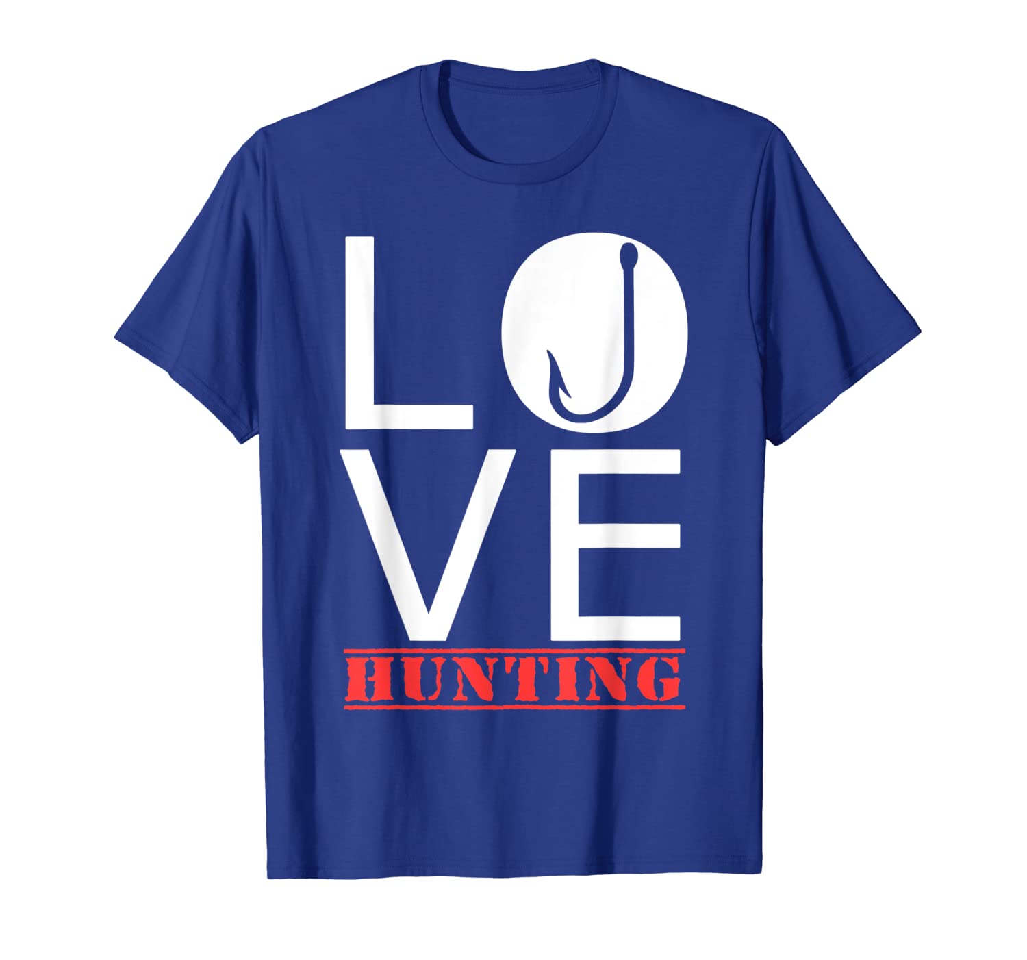 

just a hook love hunting t-shirt, White;black