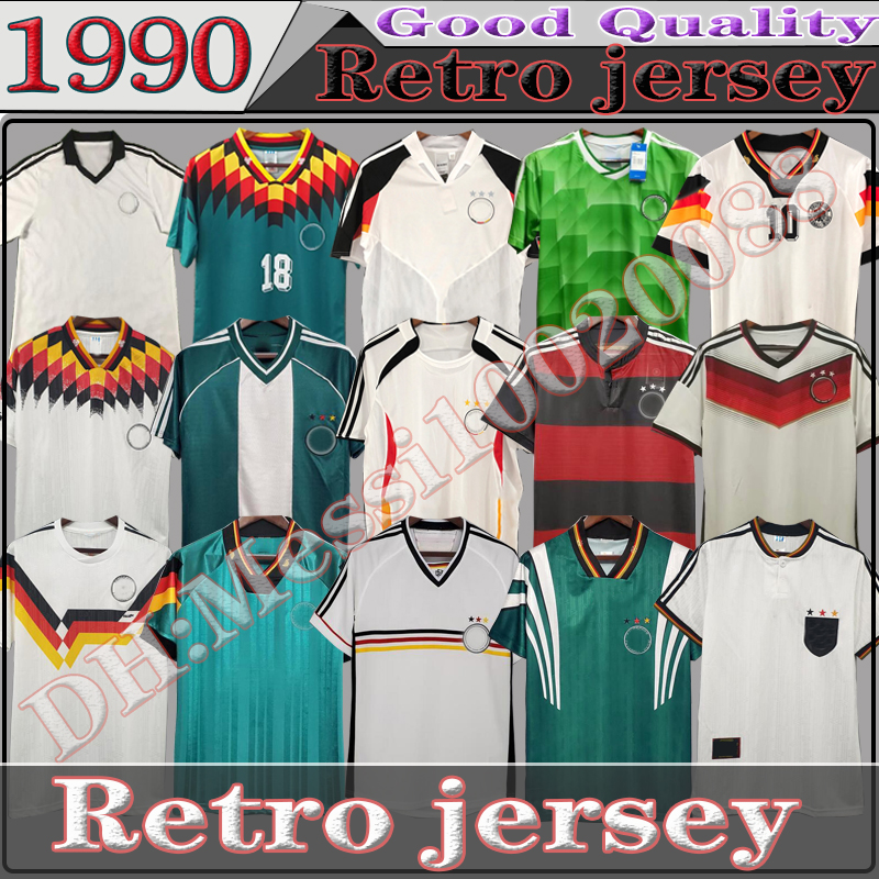 

top 1990 1992 1994 1988 germany Retro Soccer Jersey Littbarski BALLACK KLINSMANN 1998 2014 Matthias classic vintage KALKBRENNER 1996 2004 2006 football shirts