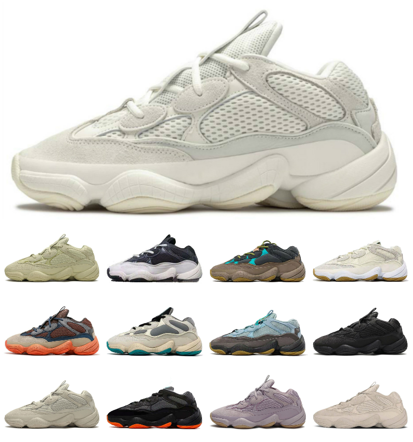

kanye 500 men women running shoes 500s Desert Rat Taupe Light enflame bone white stone utility black Reflective sneakers soft vision salt blush moon yellow trainers, Bubble package bag