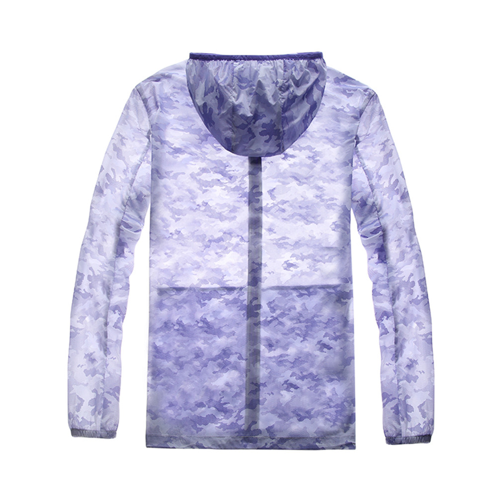 

Summer Thin Cycling Jacket Ultra-Lightweight Windbreaker Women Running Anti-uv Jackets Camouflage Pattern Outdoor Coats Female Water Repellent Breathable Coat, Purple