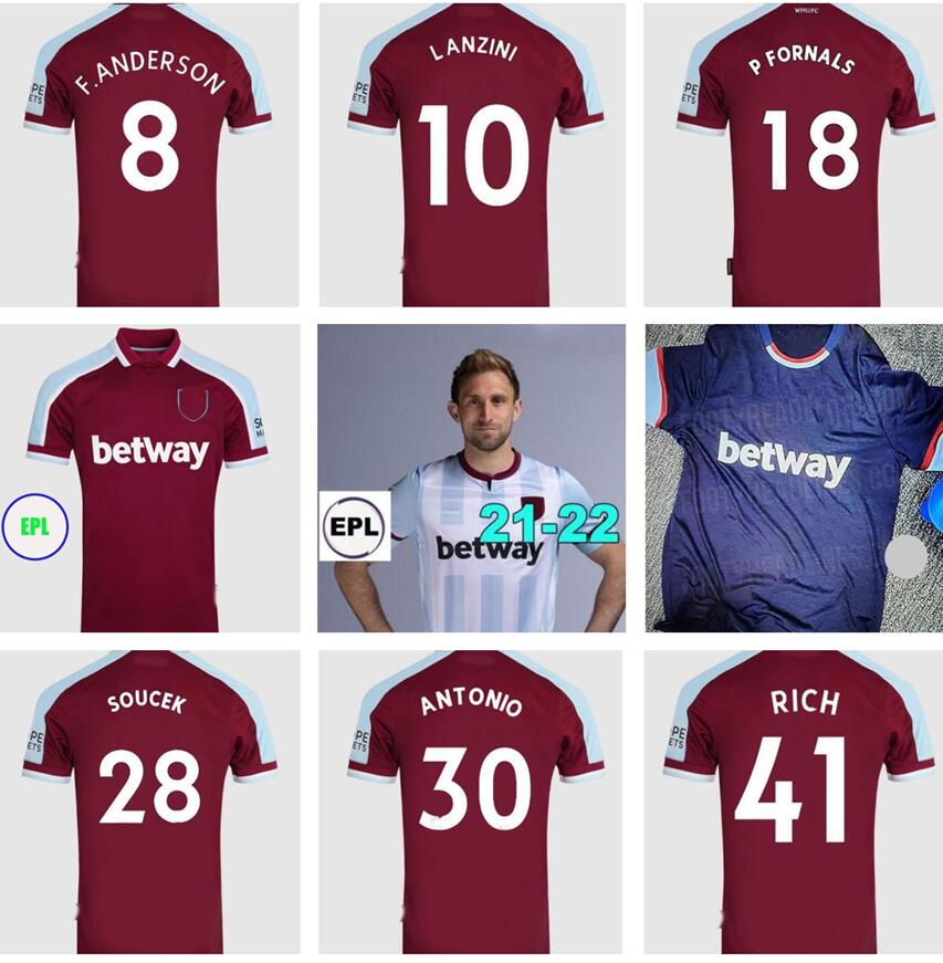 

21 2022 LINGARD soccer jerseys Iron Maiden special 21 22 home away 3rd RICE Soucek NOBLE HAM BOWEN UNITED LANZINI WEST football shirt, Brown
