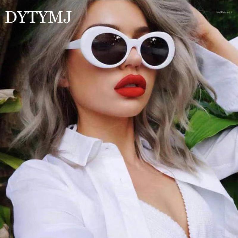 

Sunglasses DYTYMJ 2021 Oval Women Vintage Round Eyeglasses Punk Glasses Women/Men Classic Pink Shades For Wholesale