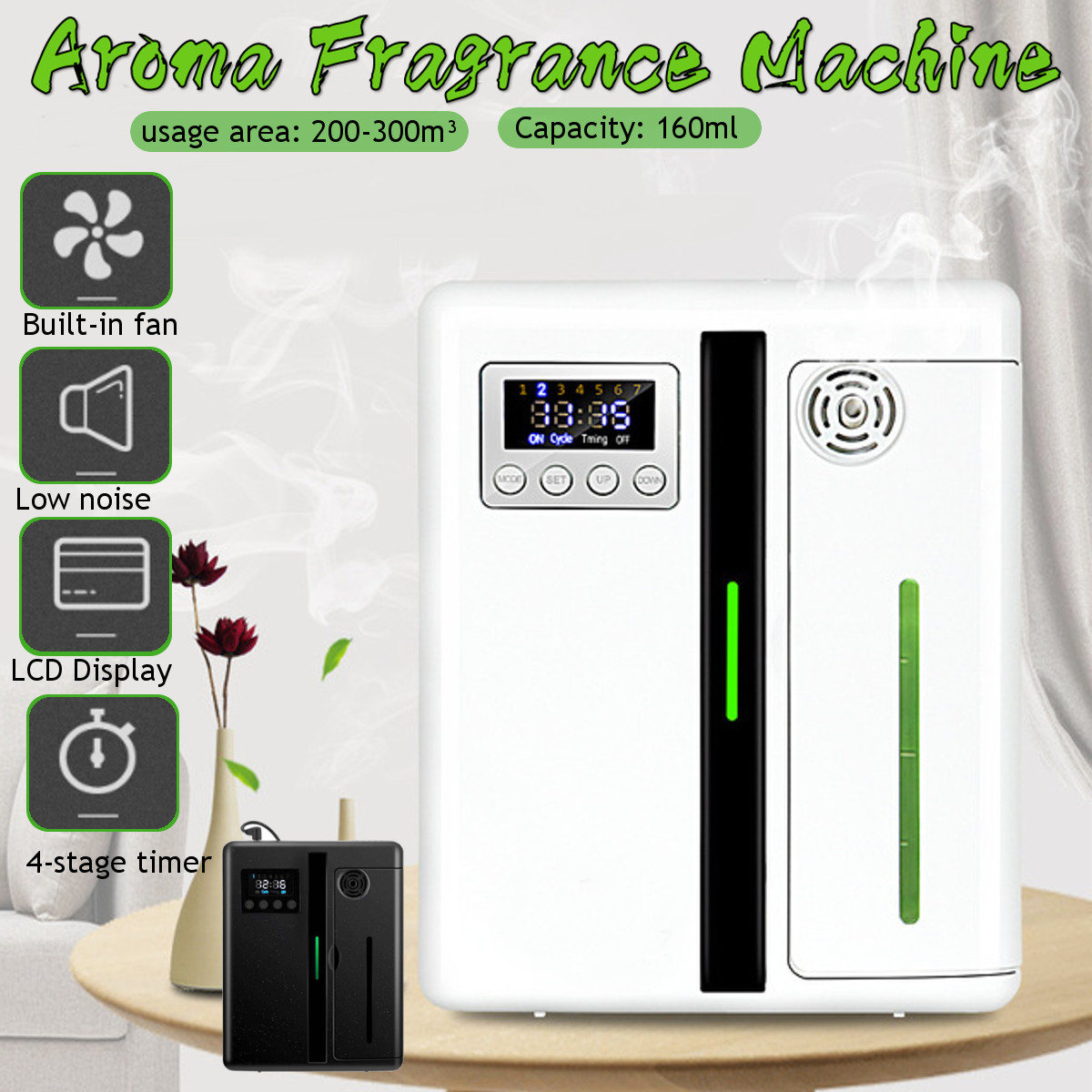 160ml Intelligent Aroma Fragrance Machine aromatizador de ambientedifusor de aroma for Home Office Hotel