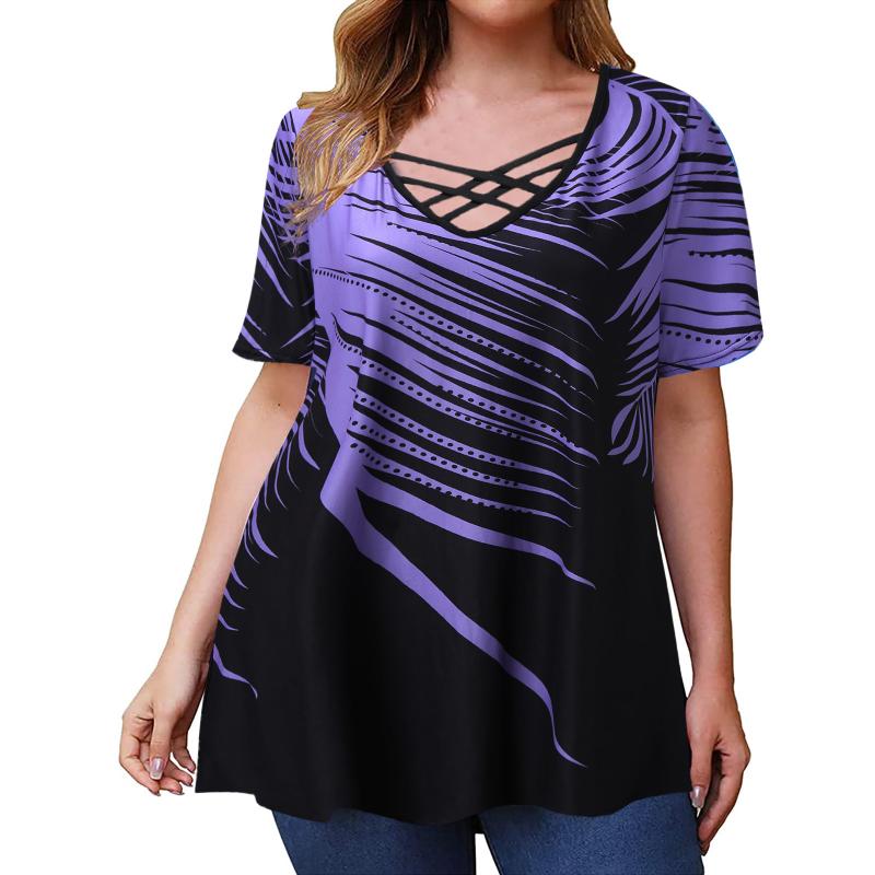 

Plus Size T-Shirt Women's Short Sleeve Blosues 2021 Summer O-Neck Loose Oversized Blouse Fashion Casual Ladies Top L-5XL Blouse#W4, Black