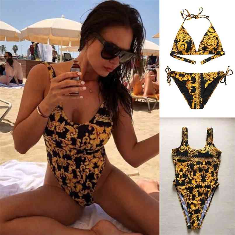

Luxury Designer Women Beach One Set Bikini Underwear Swimwear Push Up Swimsuit Bathing Suits Sexy Swimsuits Fashion Two-piece 210722, Yy001-1