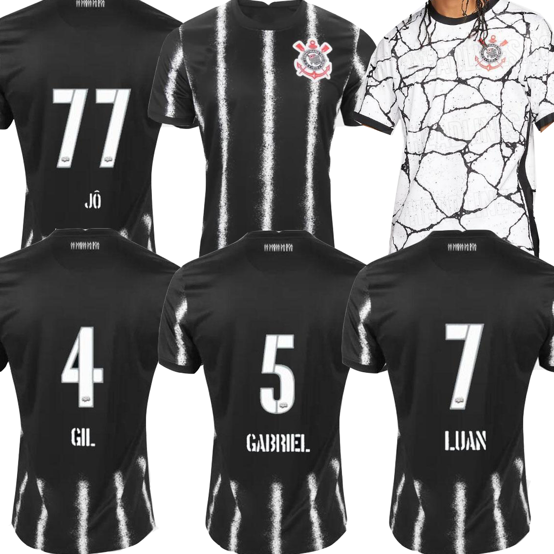 

2021 2022 Corinth Soccer Jerseys 21 22 camisetas de fútbol Corinthians Home Away gil GABRIEL Balbuena luan CASSIO JADSON SENNA KAZIM FAGNER, Black;yellow
