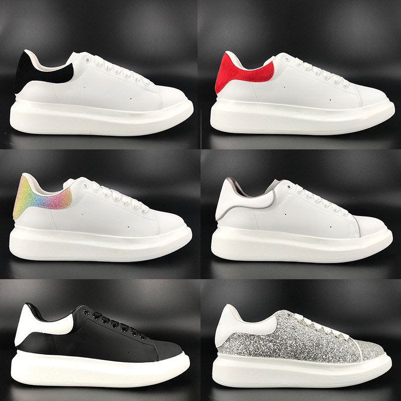 

2021 Top men platform casual shoes reflective triple black white velvet deep blue green upper lime silver Sequin olive mens women sneakers, 28-bubble wrap packaging