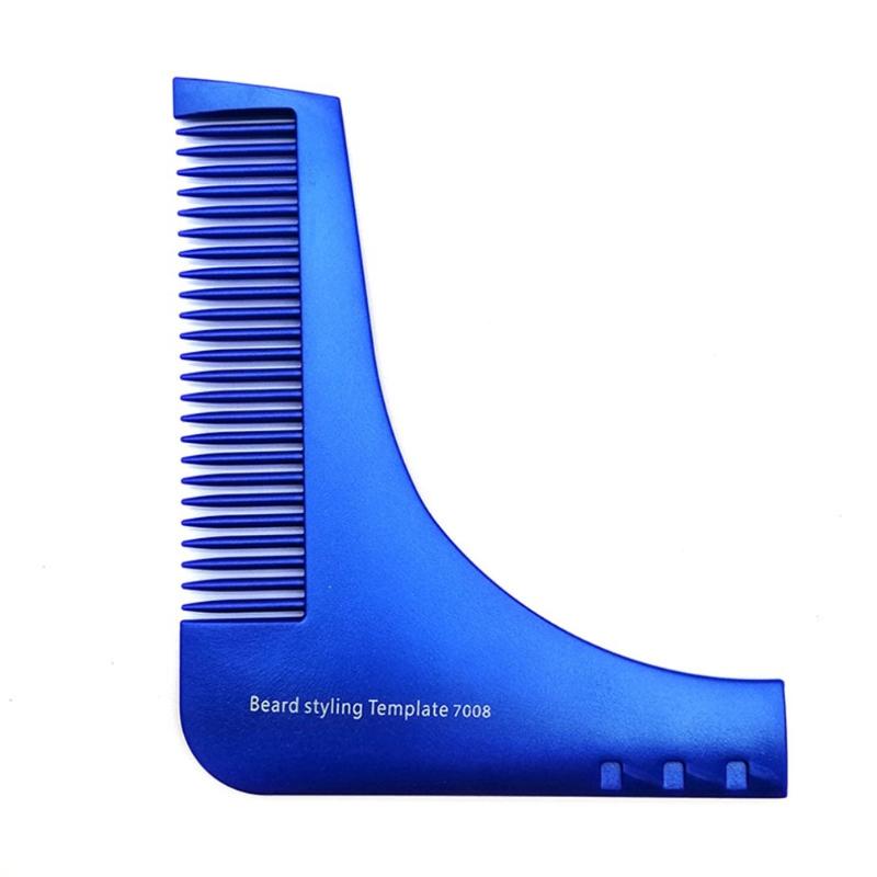 Professional Fashion Portable Beard Styling Shaping Template Comb Barber Tool Symmetry Trimming Shaper Stencil Electric Hair Brushes-image-697432422