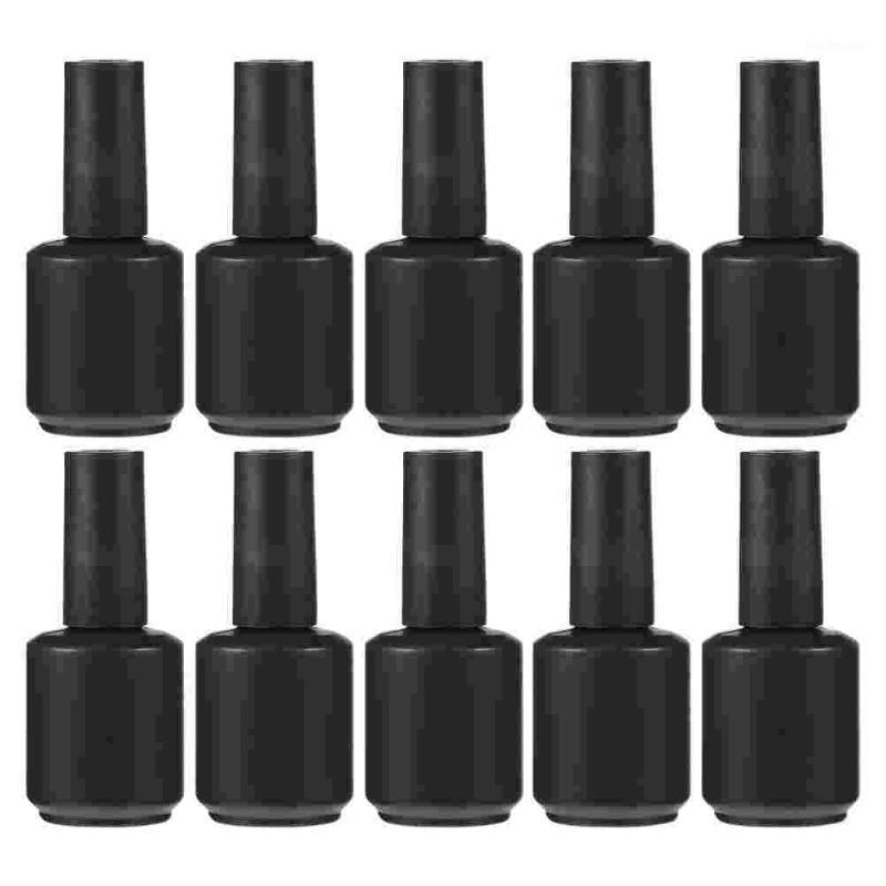 

Storage Bottles & Jars 10pcs Glass Nail Varnish Empty Hairbrush Polish