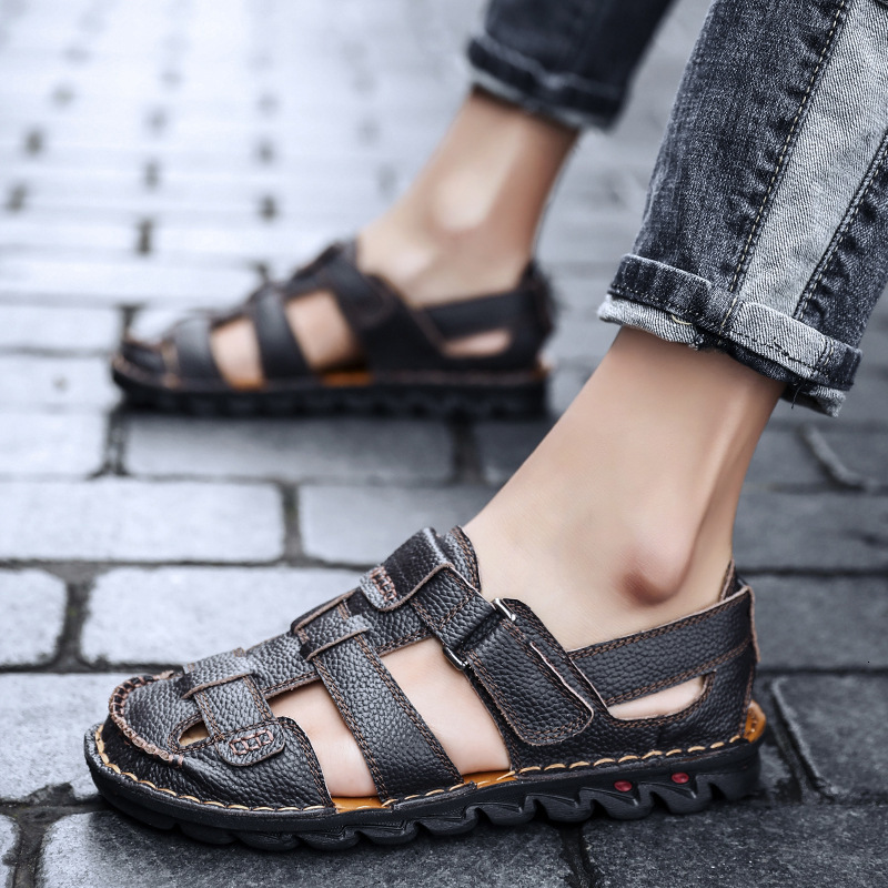 

Slippers Men's shoes summer fashion beach trend men's casual outdoor sports sandals IK4N, 1# shoe box