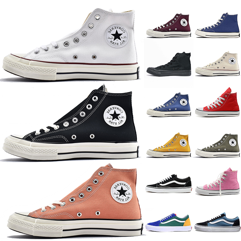 

Top Quality Canvas Casual Shoes Converses 1970s Women Mens Skateboard Trainers White OG Classic Slip-On Shoe Old Skool Off The Wall Sneakers Chuck Taylor All Star Mid, A (7)