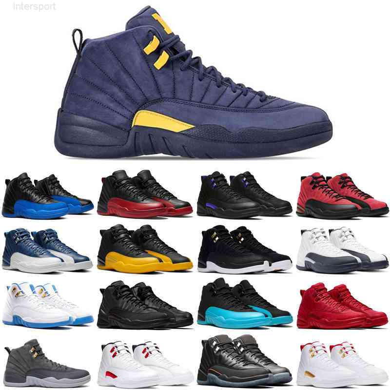 

top 12 12s mens basketball shoes Utility Twist Playoffs Royalty Reverse Flu Game Gamma blue men trainers sports sneakers size 7-13, #1 utility