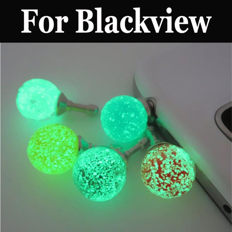 

Cell Phone Anti-Dust Gadgets Luminous Night Light Earphone Port Dust Plug Headset For Blackview Ultra Plus E7 E7s BV2000s R7 A8 Max R6 P2 S8
