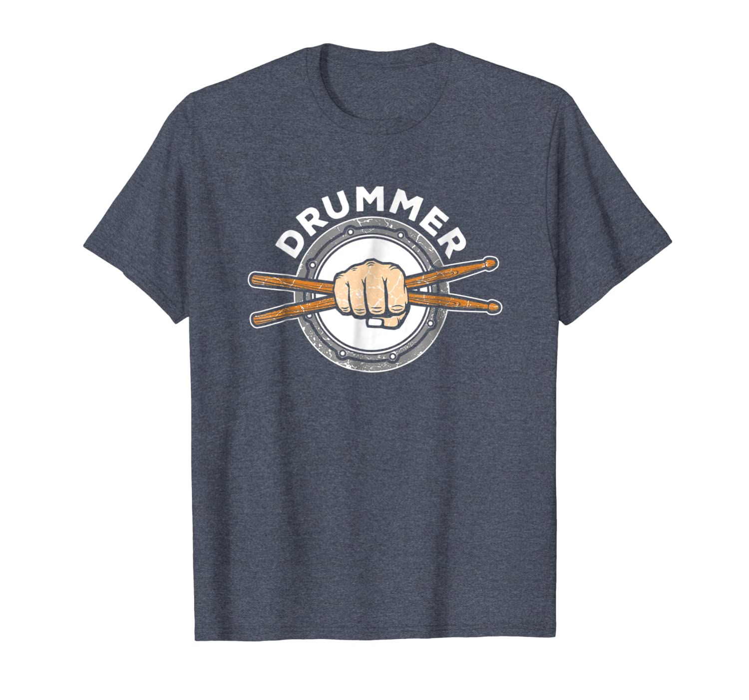 

percussion drum sticks t-shirt drummer quote drum kit, White;black