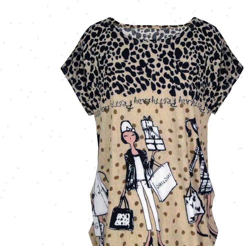 

women spring summer casual print short sleeve amp tees plus size loose t shirts tunic big large, White