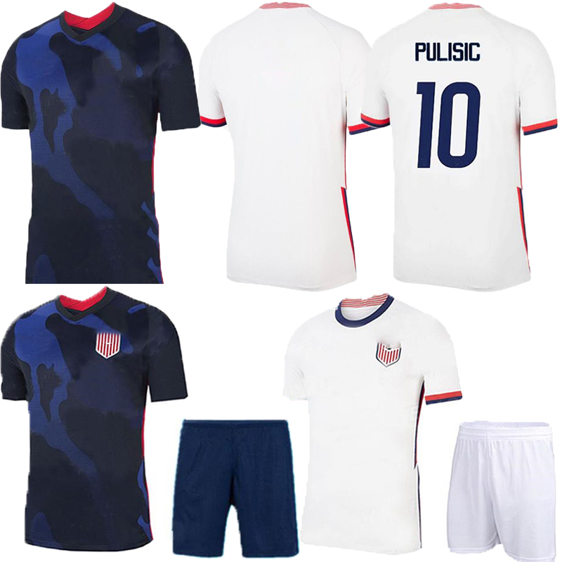 

Adult US Soccer Jersey 20 21 #10 PULISIC YEDLIN BRADLEY kids kit Shirt United States Mens #7 WOOD DEMPSEY ALTIDORE Football Uniform, Home1