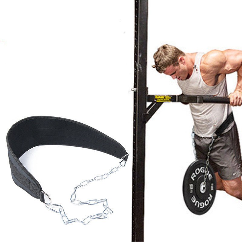 

Fitness Weight-Bearing Belt Resistance Bands Commercial Pull-ups Exercise Equipment Gym Barbell Hanging Dip Chain Weight Bearing Body Building Workout Squat Belts