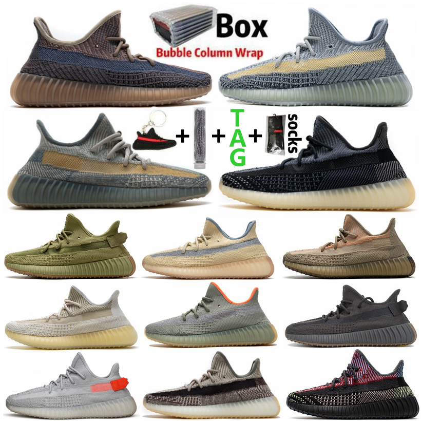 

2021 Ash Blue Tail Light Carbon Cinder Reflective Kanye Shoe Mens Women Running Shoes Yecheil Cream White Bred Earth Zebra Zyon Sports Outdoor Sneakers, 48 gift