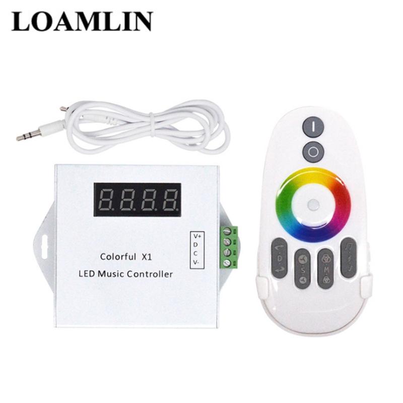 

Colorful X1 LED Music Remote Controller DC12V 18A RF Full Color Strip For WS2812B WS2811 WS2813 6803 RGB Controllers