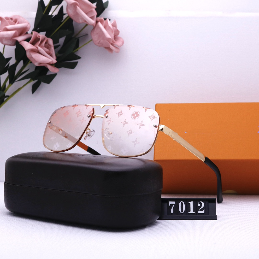 

Luxury Designer Millionaires Sunglasses Mens Womens Sun Glasses Round Fashion Gold Frame Glass Lens Eyewear For Man Woman With Original box 7012