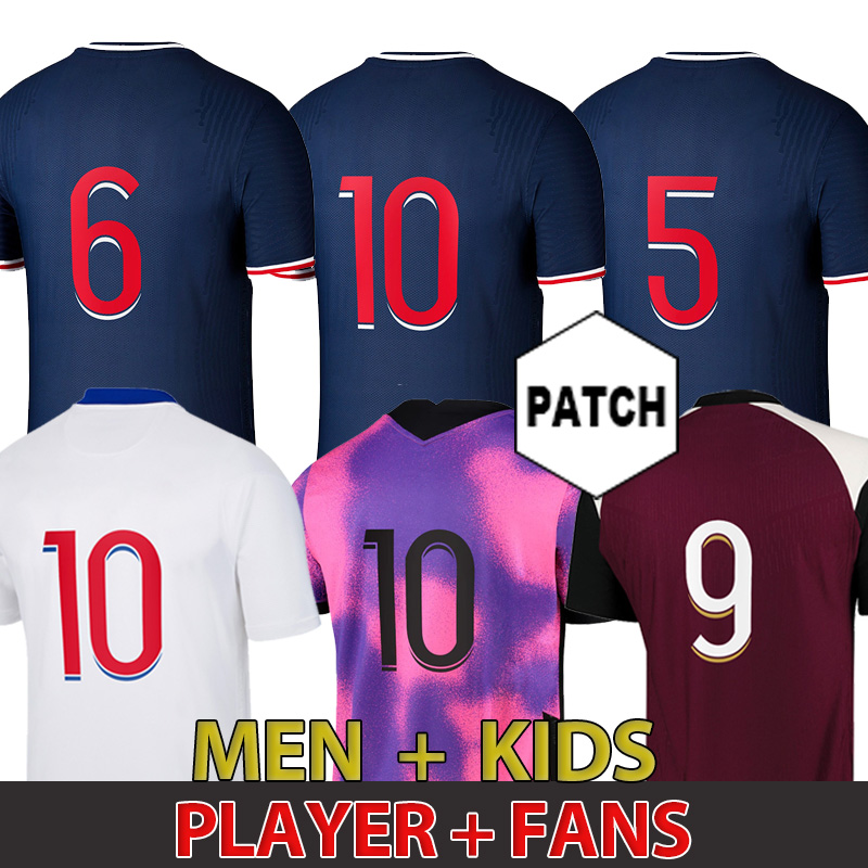 

MBAPPE Maillots de football soccer jersey BIALLO HERRERA 20 21 SARABIA ICARDI shirt men kids maillot foot 4TH GANA KEAN MARQUINHOS, 3rd adult patch