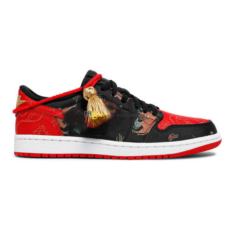 

1 Low OG Chinese New Year Basketball shoes 1s sshoe Men Womens Sneakers DD2233 001 Top version, Chinese new year (without shoe box)