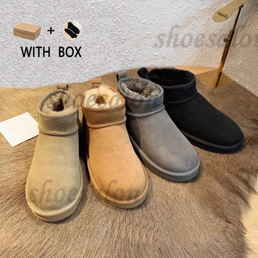 

2021 designer Classic australian wgg women platform womens men boot girls locomotive boots bailey dune mini buckle fur snow ugg uggs Half Knee Short lady with bo H0jo#, Shoesalon