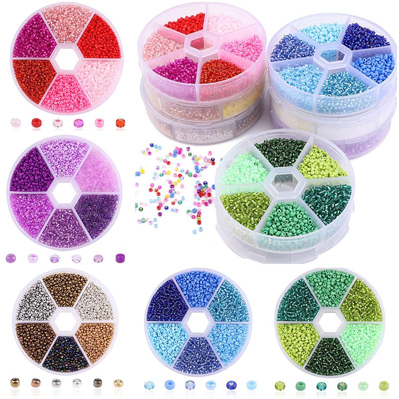 

Other 2mm 3000-3900Pcs/Box Crystal Czech Glass Loose Beads Making Set For Jewelry Charm Seed Spacer Needlework DIY Earrings M4