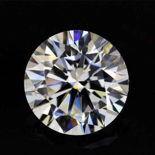 

ROUND EF Color Cut Moissanite Loose Diamond with Box and Certification for Rings VS1 Gemstones Excellent Pass Tester, Black