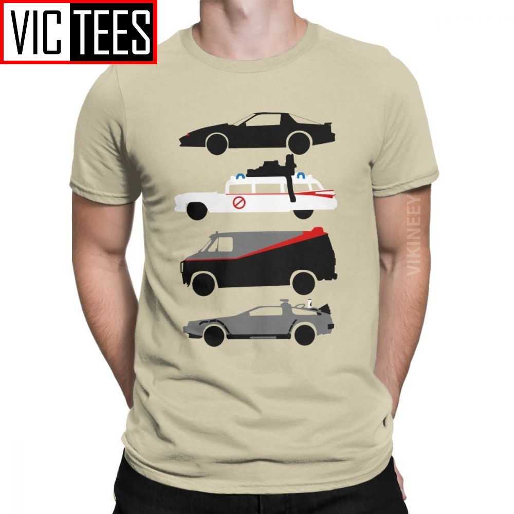 

Knight Rider Kitt Ghostbustears Men Tshirt The Car's Star Casual O Neck T-Shirt Cotton 210629, White