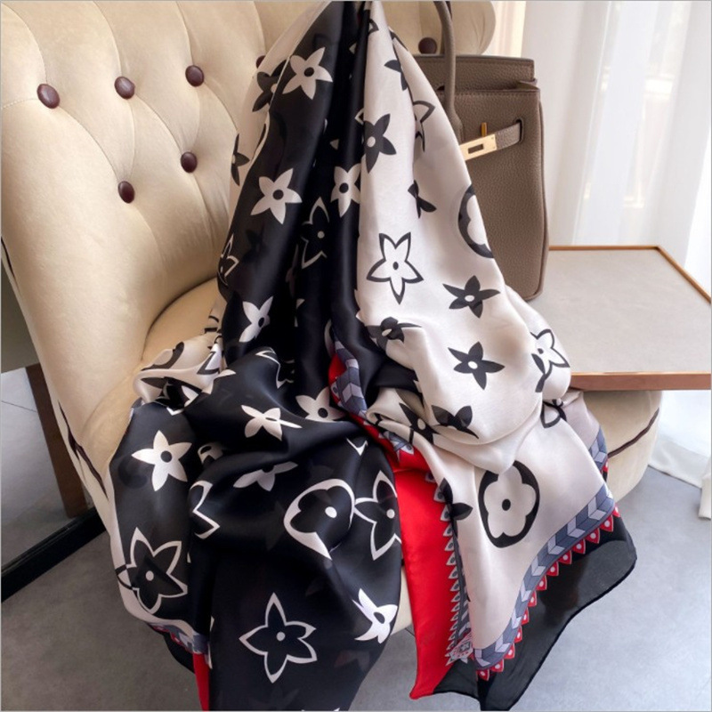 

Shawl spring Korean printing plain color fashion sunscreen sunshade summer women's Rayon scarf beach towel tal 3