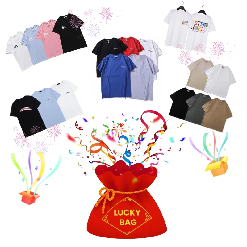 

Surprise Blind Box-Summer Men And Women Printing T Shirts Loose Round Neck Randomly Shipped Various T-Shirts Mystery Boxes, Random style