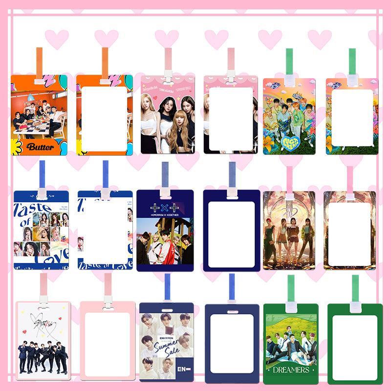 

Keychains JCBTS Youth Group South Korean Idol Same Type Bus Pass Card Holder Around