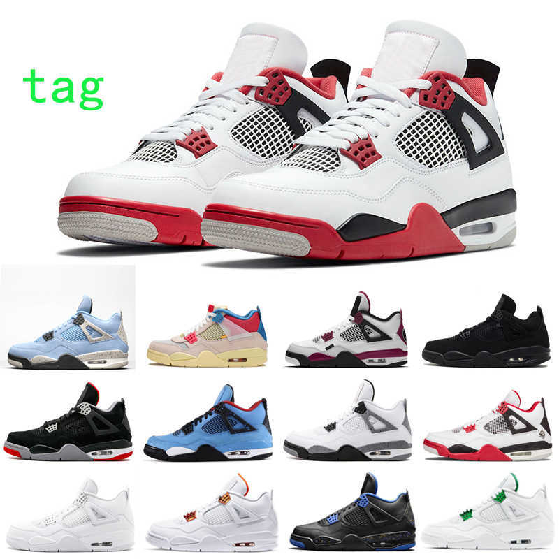 

Newest 4 OG 4s manbasketballshoes Basketball Shoes Neon Black cat Cement Mens Fashion 2021 Pizzeria Military Blue Women Sports Sneakers, Customize don't pay
