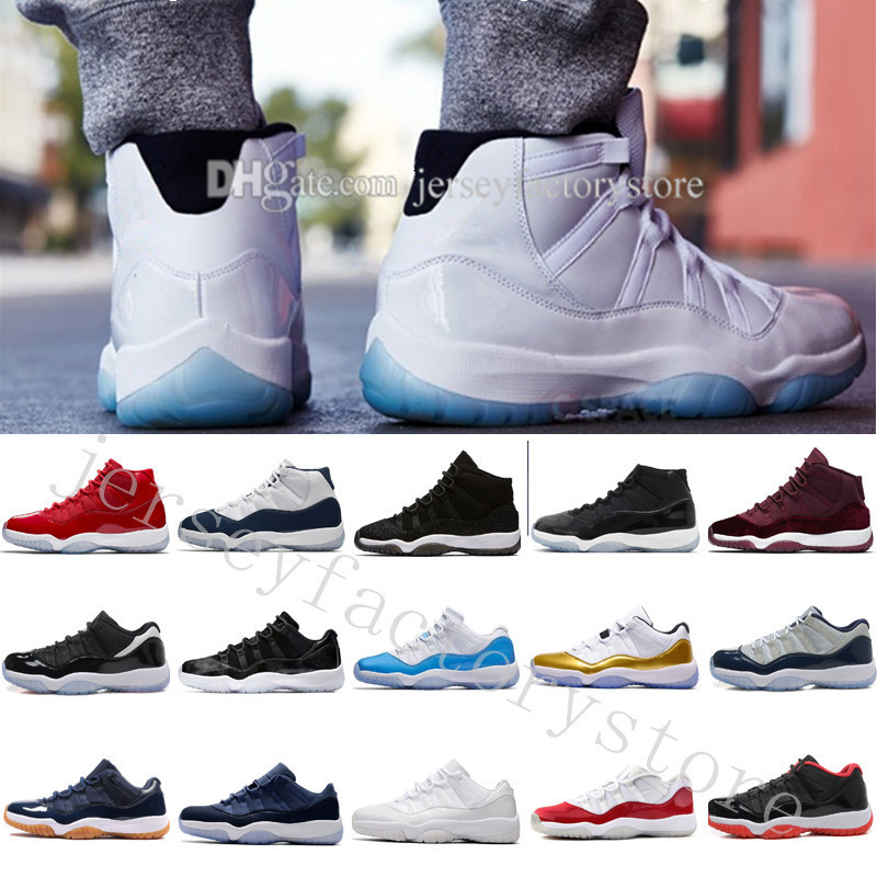 

With Box + Numbe 45 Cheap 11 Spaces Jams Basketball Shoes for Men Women Top quality s 11s Athletic Sport Sneakers Size US 5.5-13 Eur 36-47, #25 high legeng blue