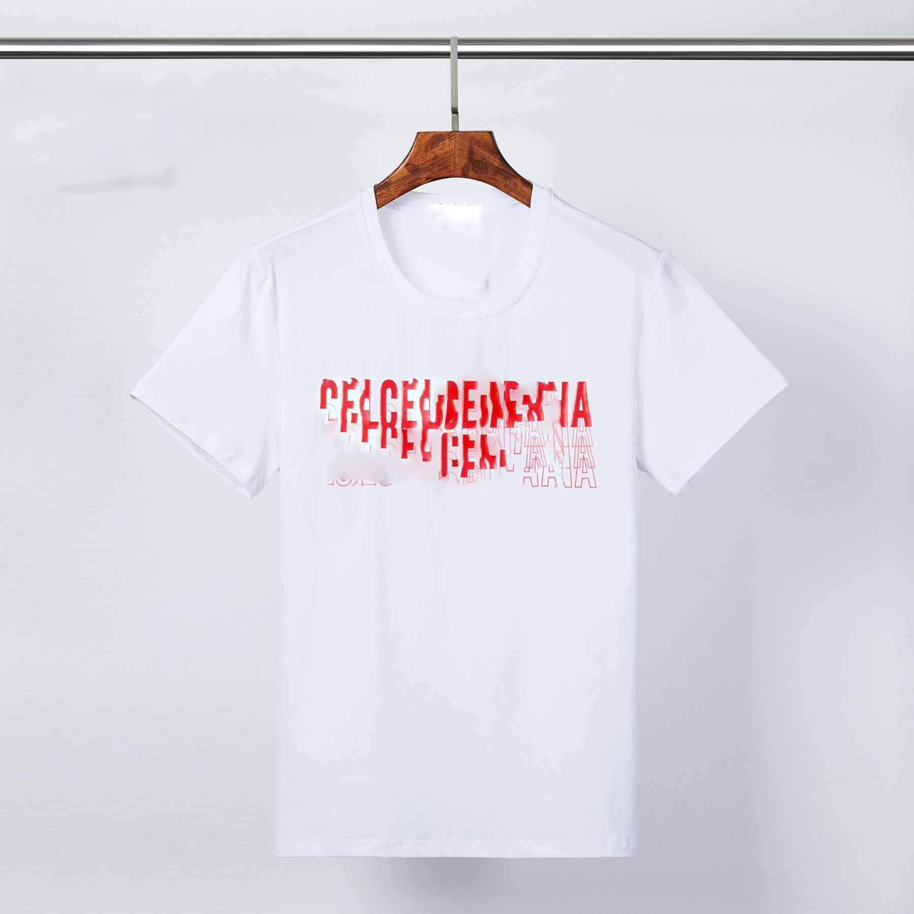 

2021 new Summer Luxury Europe mens embroidery Top quality t shirts Fashion High Quality designer Street Casual tee M-3XL, White;black