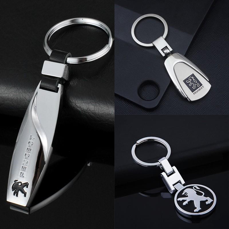 

Keychains 3D Metal Key Holder Keyring Auto Keychain For Peugeot 308 406 408 508 301 5008 208 206 207 307 3008 2008 Decoration Accessories