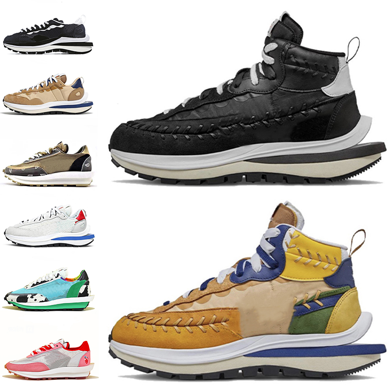 

High Low Vaporwaffle Breathable Paul Gaultier Mens Womens Running Shoes Sesame Blue LDV Waffle Nylon Black White Chunky Royal Pigeon Pegasus Sports Sneakers, Sesame blue 40-45