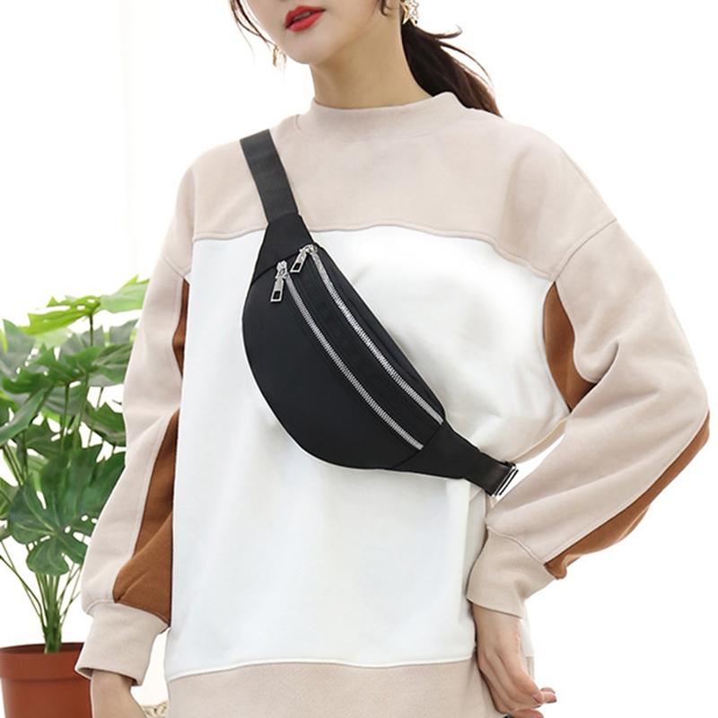 

Waist Bags Bag Unisex Chest Fanny Pack Female Banana Hip Bum Money Pouch Ladies Fashion Travel Shoulder Purse Belly Pocket, Sky blue