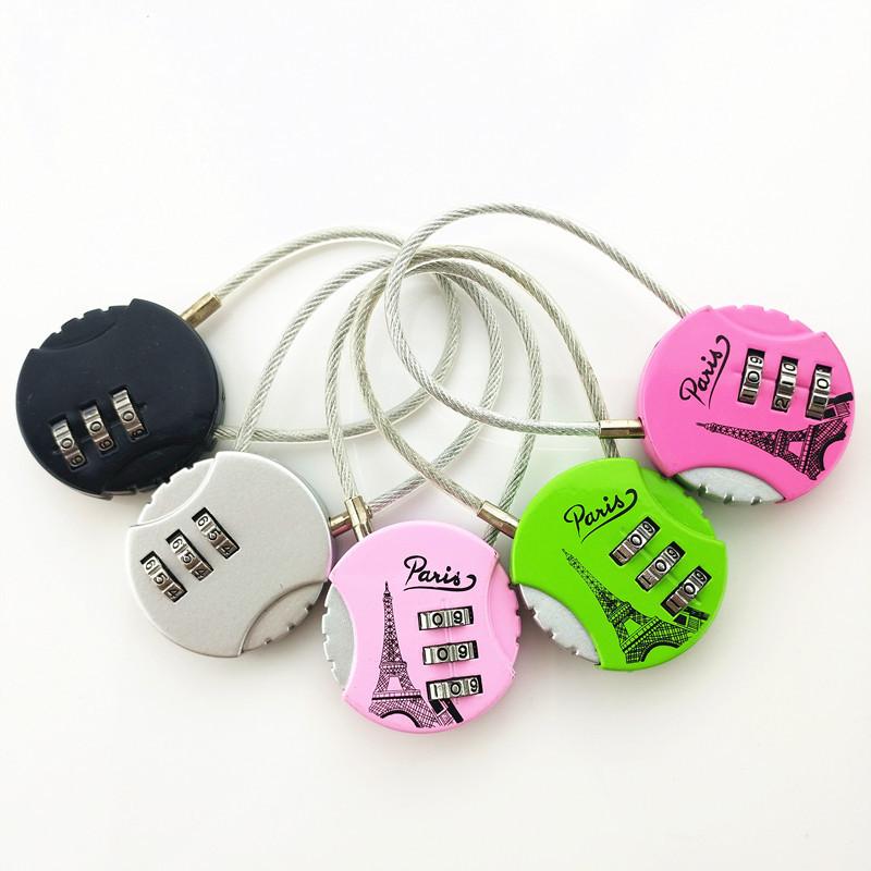 

Hooks & Rails Wire Rope Metal Luggage Wardrobe Small Combination Lock Mini Storage Box Tool Gym Cabinet Padlock