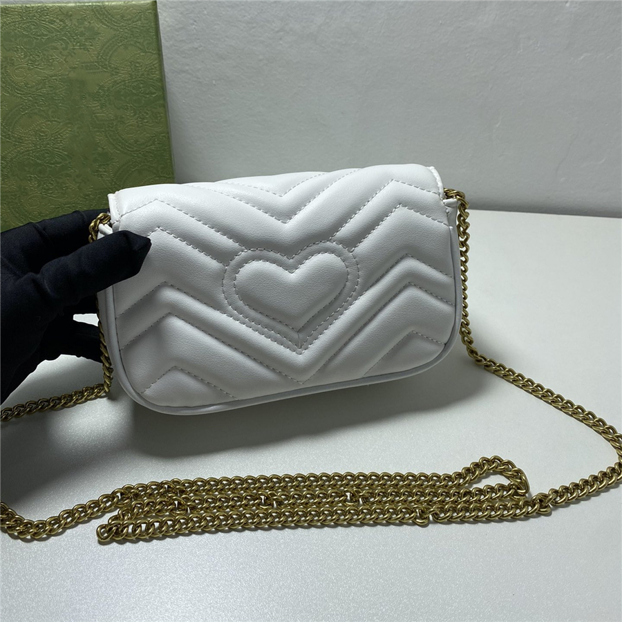 

Fashion Classic Handbags Women Bags Luxurys Designers cross body MINI 5 color Genuine leather Hearts High quality Marmont Crossbody Purses Shoulder bag Handbag 87, Red