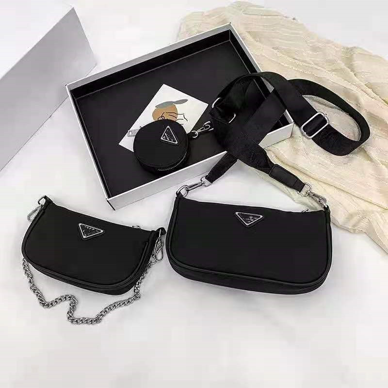 

Cross-slung chain summer cool temperament underarm light luxury bag female, Black