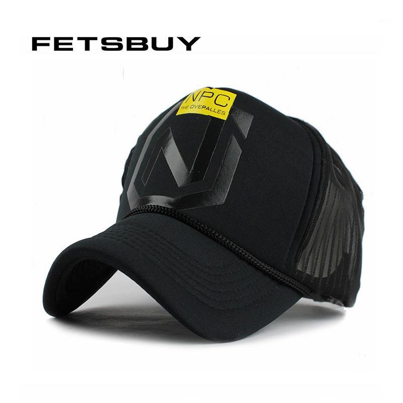 

Ball Caps FETSBUY Summer Breathe Freely Mesh Baseball Cap Trucker Fitted Men Casquette Hats For Women Bone 2021 Wholesale, White