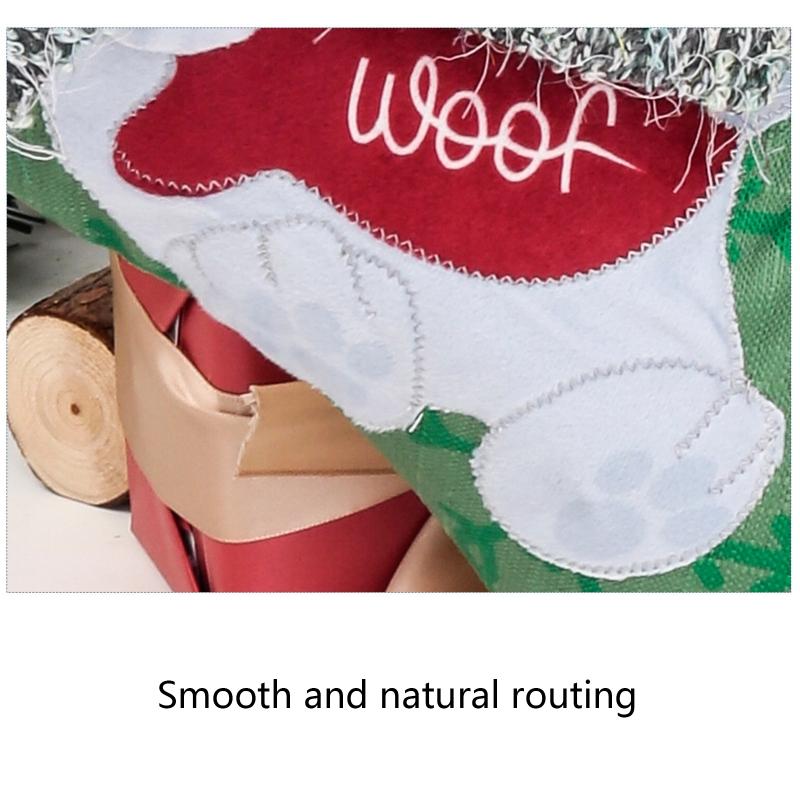 

Christmas Decorations Stockings Big Xmas Decoration 15" 3D Plush Dog Tree Sock