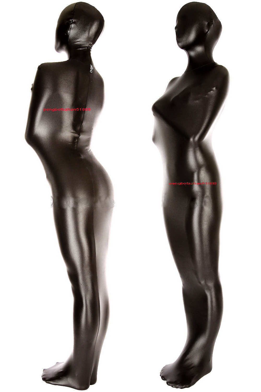 

Black Shiny Lycra Metallic Mummy Costumes Sleeping Bag Full Outfit Unisex Sexy Body Bags Sleepsacks Catsuit Costume Halloween Party Fancy Dress Cosplay Suit P016
